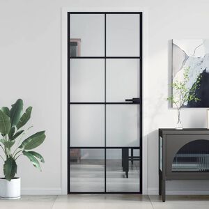 vidaXL &Epsilon;&sigma;&omega;&tau;&epsilon;&rho;&iota;&kappa;ή &Pi;ό&rho;&tau;&alpha; &Mu;&alpha;ύ&rho;&eta; 83 x 201,5 &epsilon;&kappa;. &Psi;&eta;&mu;έ&nu;&omicron; &Gamma;&upsilon;&alpha;&lambda;ί & &Alpha;&lambda;&omicron;&upsilon;&mu;ί&nu;&iota;&omicron;