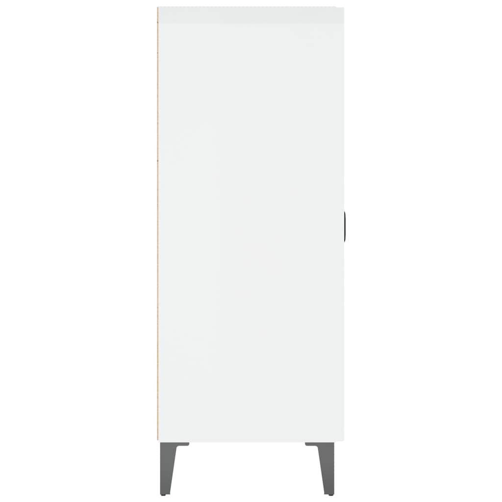 vidaXL Ντουλάπι Γυαλιστερό Λευκό 69,5x34x90 εκ. Επεξεργασμένο Ξύλο