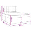 vidaXL Κρεβάτι Boxspring με Στρώμα Taupe 200x200 εκ. Υφασμάτινο