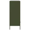 vidaXL Ντουλάπι Πράσινο Λαδί 68x39x101,5 εκ. από Ατσάλι