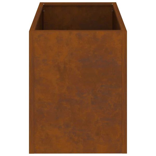 vidaXL Γλάστρα Κήπου Καφέ 50 x 32 x 40 εκ. Φθαρμένο ατσάλι