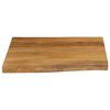 vidaXL Επιφάνεια Τραπεζιού 60x60x2,5 εκ. Live Edge Μασίφ Ξύλο Μάνγκο