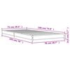 vidaXL Πλαίσιο Κρεβατιού Γκρι Sonoma 75x190 εκ. Επεξ. Ξύλο & Μέταλλο
