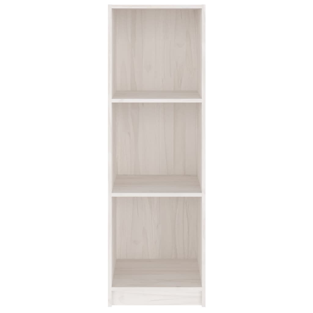vidaXL Βιβλιοθήκη/Διαχωρ. Χώρου Λευκό 36x33x110 εκ. Μασίφ Ξύλο Πεύκου