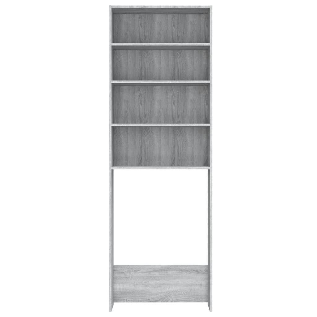 vidaXL Ντουλάπι Πλυντηρίου Γκρι Sonoma 64 x 24 x 190 εκ.
