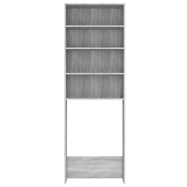 vidaXL Ντουλάπι Πλυντηρίου Γκρι Sonoma 64 x 24 x 190 εκ.