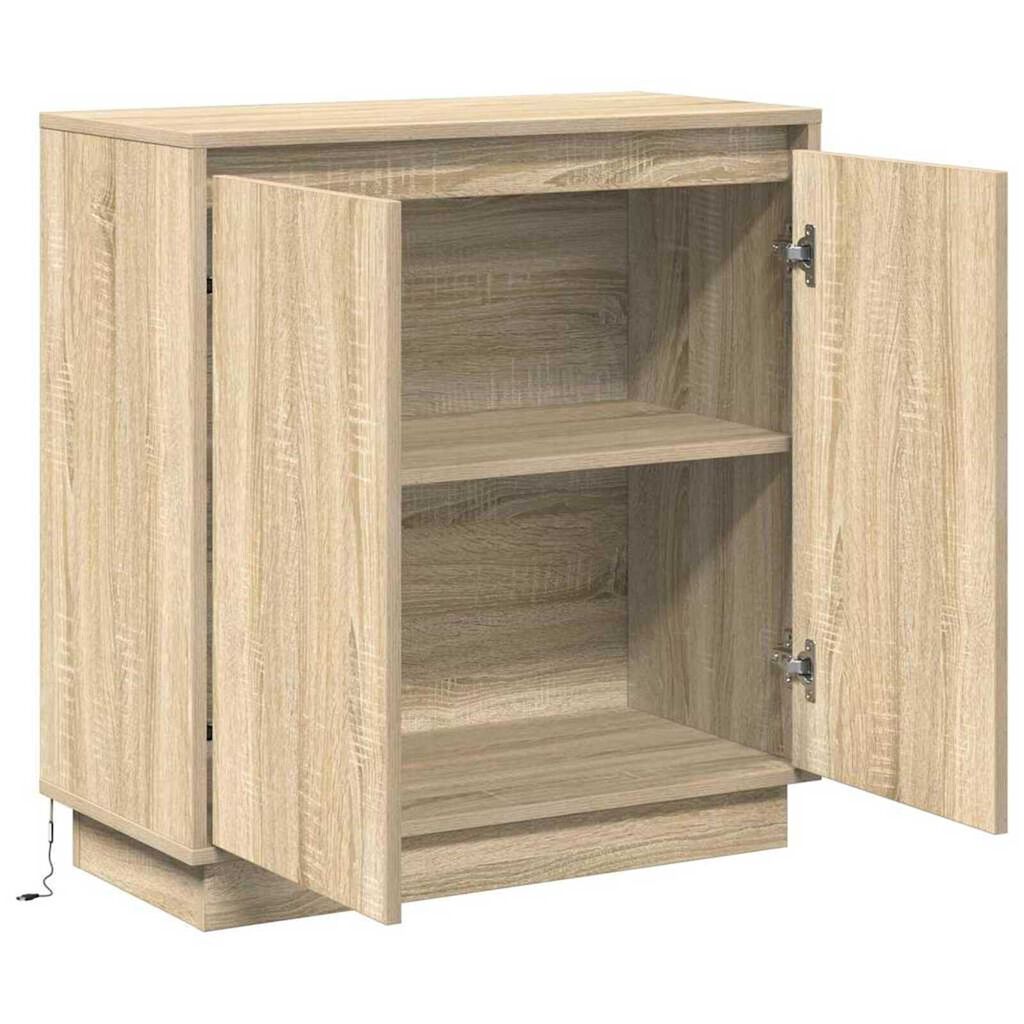 vidaXL Κομοδίνο Δρύς Sonoma 71 x 34.5 x 75 εκ. Επεξεργασμένο ξύλο