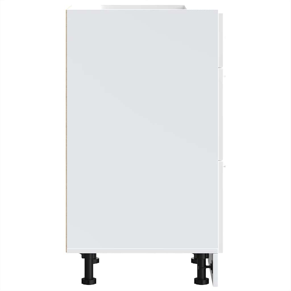 vidaXL Κάτω ντουλάπι Lyon λευκό 40x46x81,5 cm Ξύλινο μηχανουργικό ξύλο