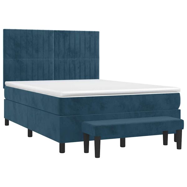 vidaXL &Kappa;&rho;&epsilon;&beta;ά&tau;&iota; Boxspring &mu;&epsilon; &Sigma;&tau;&rho;ώ&mu;&alpha; &Sigma;&kappa;&omicron;ύ&rho;&omicron; &Mu;&pi;&lambda;&epsilon; 140x190 &epsilon;&kappa;. &Beta;&epsilon;&lambda;&omicron;ύ&delta;&iota;&nu;&omicron;