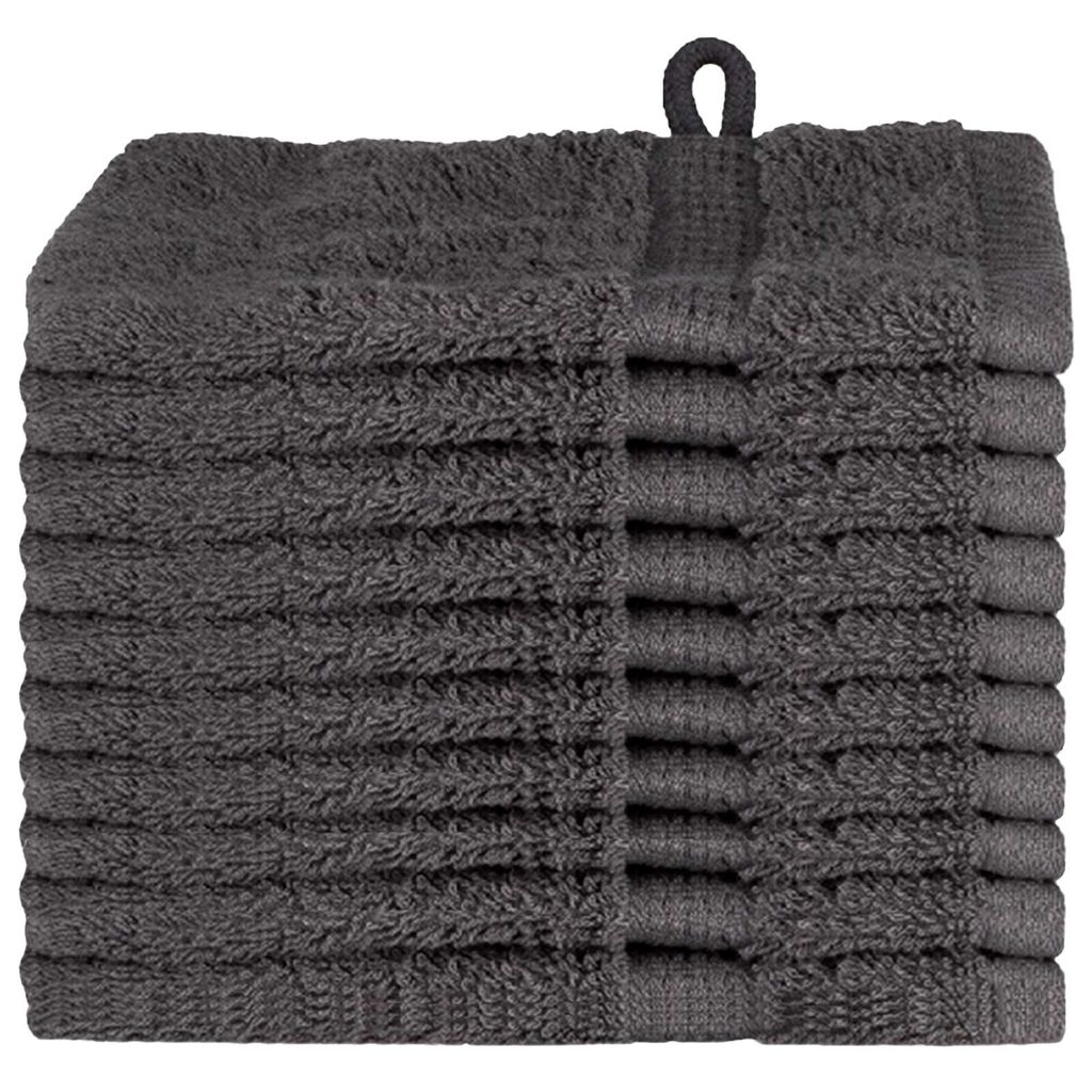 vidaXL Πετσέτες 10 pcs Ανθρακί 15 x 21 cm Βαμβάκι