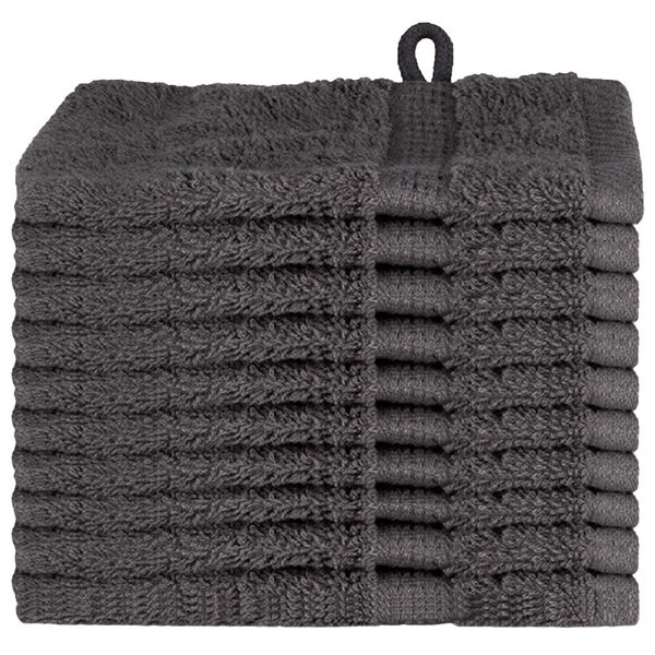 vidaXL Πετσέτες 10 pcs Ανθρακί 15 x 21 cm Βαμβάκι
