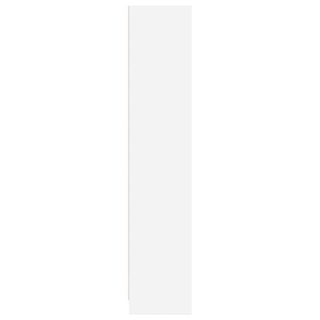 vidaXL Βιβλιοθήκη Λευκή 57x28,5x141 εκ. από Επεξεργασμένο Ξύλο
