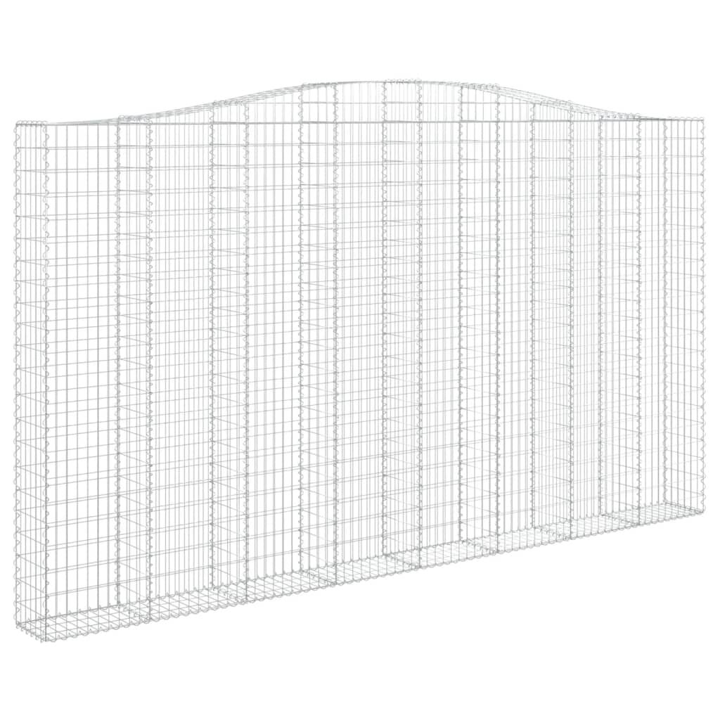 vidaXL Συρματοκιβώτιο Τοξωτό 400x30x220/240εκ. από Γαλβανισμένο Χάλυβα
