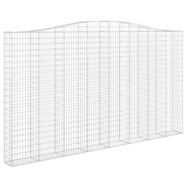 vidaXL Συρματοκιβώτιο Τοξωτό 400x30x220/240εκ. από Γαλβανισμένο Χάλυβα