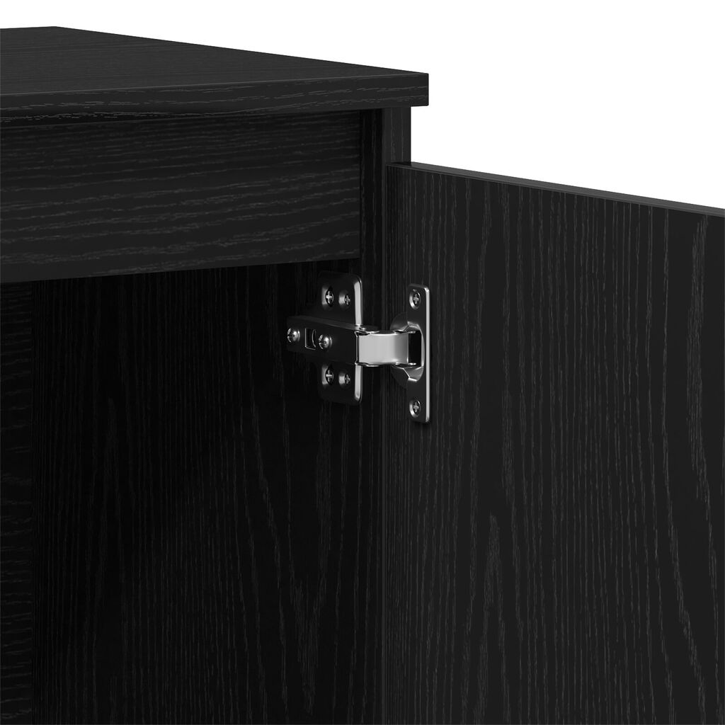 vidaXL Πλαϊνό Γραφείο Μαύρο Δρυς 101x35x60 εκ. Φτιαγμένο από ξύλο