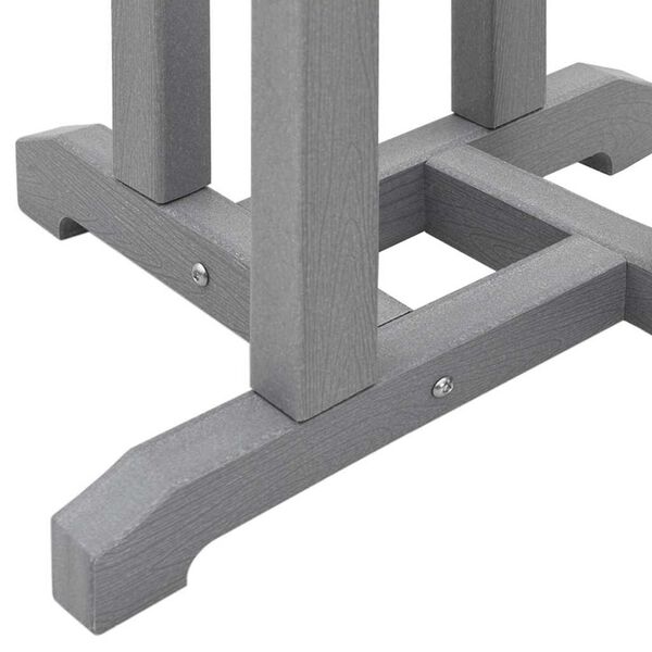 vidaXL Σετ Μπαρ Κήπου 3 pcs Ανοιχτό γκρι HDPE