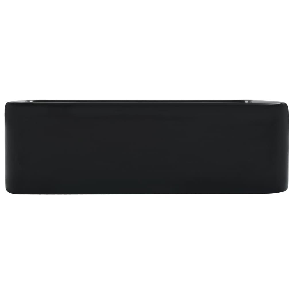 vidaXL Νιπτήρας Μαύρος 40 x 30 x 13 εκ. Κεραμικός