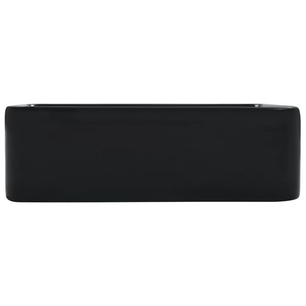 vidaXL Νιπτήρας Μαύρος 40 x 30 x 13 εκ. Κεραμικός