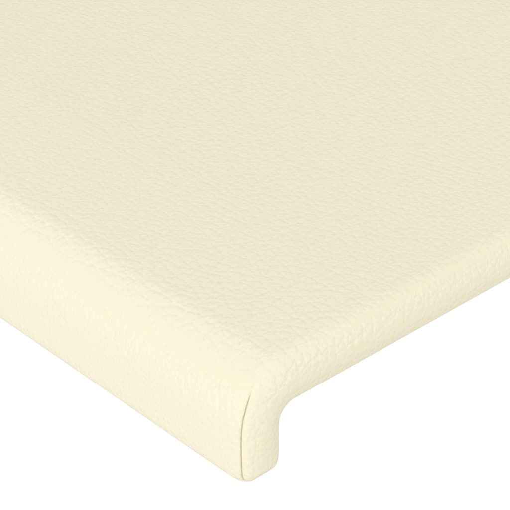 vidaXL Κεφαλάρια Κρεβατιού 2 τεμ. Κρεμ 72x5x78/88 εκ. Συνθετικό Δέρμα