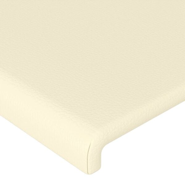 vidaXL Κεφαλάρια Κρεβατιού 2 τεμ. Κρεμ 72x5x78/88 εκ. Συνθετικό Δέρμα