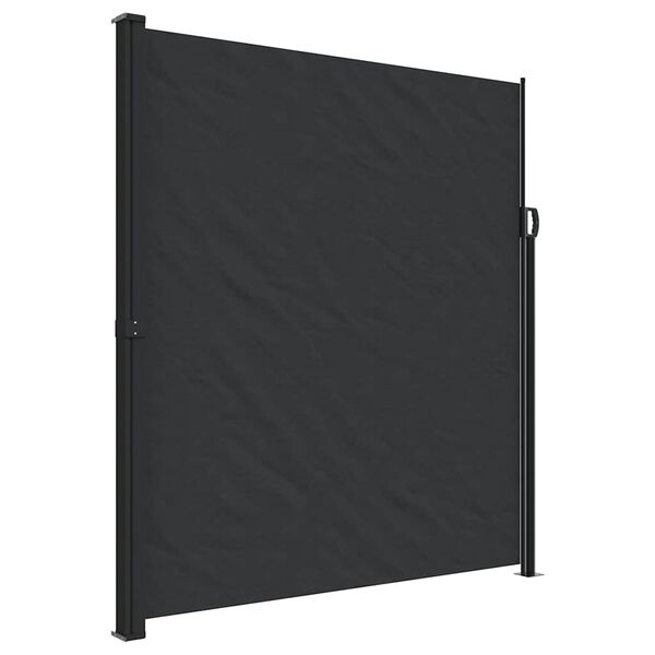 vidaXL Σκίαστρο Πλαϊνό Συρόμενο Μαύρο 220 x 500 εκ.