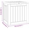 vidaXL Μπαούλο Αποθήκευσης Κήπου Γκρι 55,5x43x53 εκ. Πολυπροπυλένιο