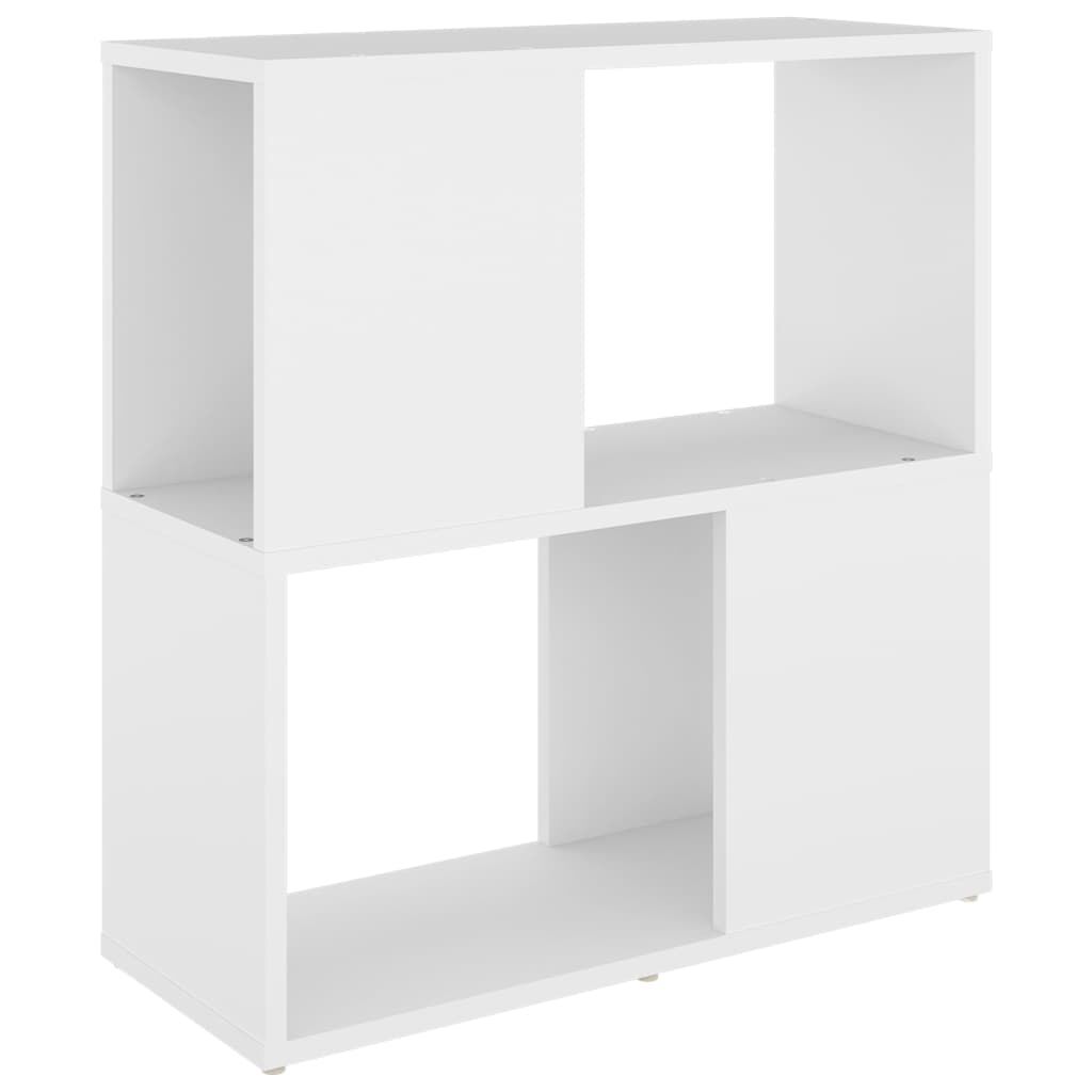 vidaXL Βιβλιοθήκη Λευκή 60 x 24 x 63 εκ. από Επεξ. Ξύλο