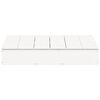 vidaXL Αμμοδόχος με Κάλυμμα Λευκή 111x111x19,5 εκ. Μασίφ Ξύλο Πεύκου