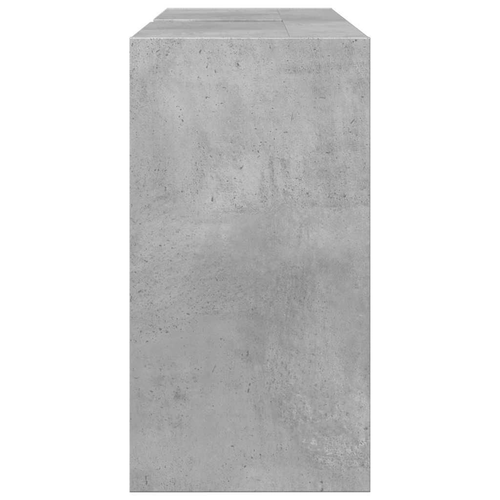 vidaXL Ντουλάπι Νιπτήρα Γκρι Σκυρ. 90x29x55 εκ. Επεξεργασμένο Ξύλο