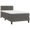 vidaXL &Kappa;&rho;&epsilon;&beta;ά&tau;&iota; Boxspring &mu;&epsilon; &Sigma;&tau;&rho;ώ&mu;&alpha; & LED &Sigma;&kappa;. &Gamma;&kappa;&rho;&iota; 90x190 &epsilon;&kappa;. &Beta;&epsilon;&lambda;&omicron;ύ&delta;&iota;&nu;&omicron;