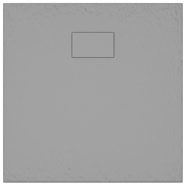 vidaXL Βάση Ντουζιέρας Γκρι 80 x 80 εκ. από SMC