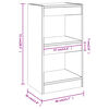 vidaXL Βιβλιοθήκη/Διαχωριστικό Χώρου Sonoma Δρυς 40 x 30 x 72 εκ.