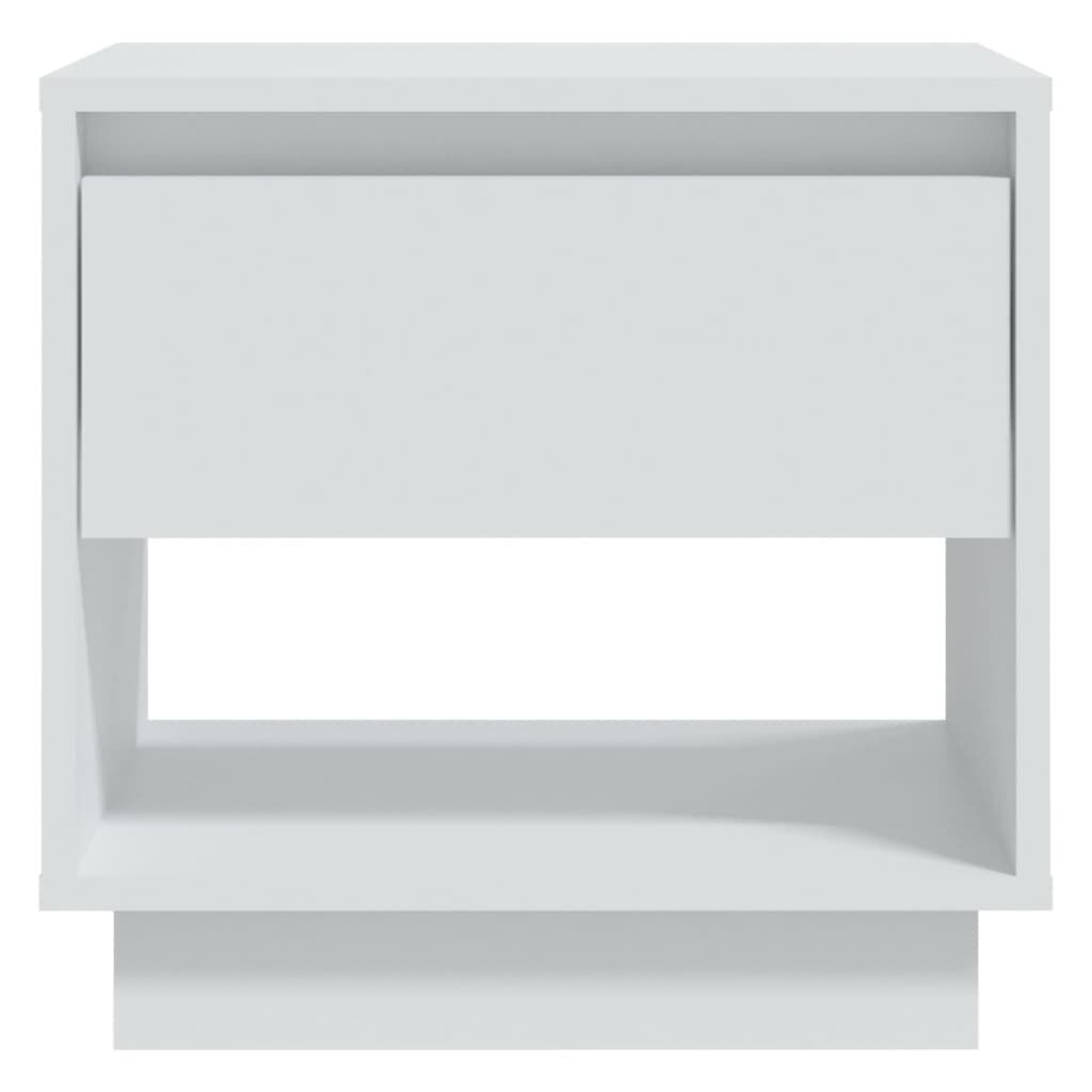 vidaXL Κομοδίνα 2 τεμ. Λευκά 45 x 34 x 44 εκ. από Μοριοσανίδα