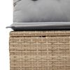 vidaXL Σετ Καναπέ Κήπου με μαξιλάρι 8 pcs Μπεζ Πολυ ράταν