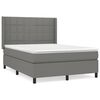 vidaXL &Kappa;&rho;&epsilon;&beta;ά&tau;&iota; Boxspring &mu;&epsilon; &Sigma;&tau;&rho;ώ&mu;&alpha; &Sigma;&kappa;&omicron;ύ&rho;&omicron; &Gamma;&kappa;&rho;&iota; 140x190 &epsilon;&kappa;. &Upsilon;&phi;&alpha;&sigma;&mu;ά&tau;&iota;&nu;&omicron;