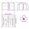 vidaXL Σκηνή με στέγη με αέρα αέρα Μπλε 268 x 240 x 191 cm Πολυεστέρας
