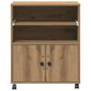 vidaXL Σταντ Εκτυπωτή artisan δρυς 60 x 48 x 74 εκ. Επεξεργασμένο ξύλο