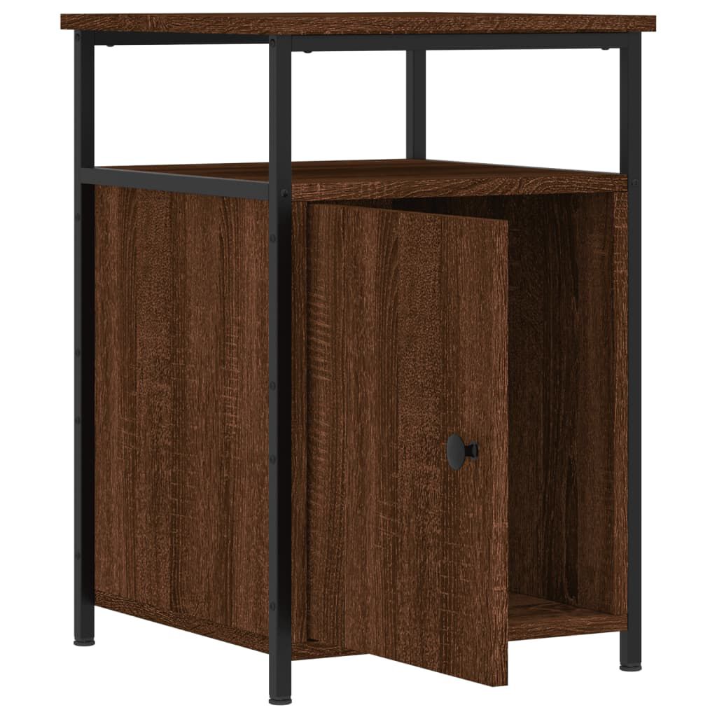 vidaXL Κομοδίνο Καφέ Δρυ 40 x 42 x 60 εκ. από Επεξεργασμένο Ξύλο