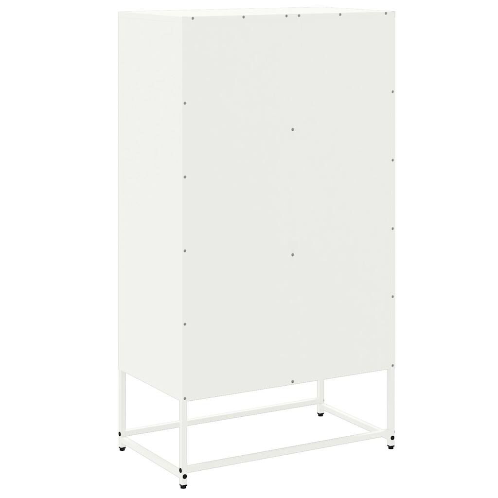 vidaXL Ντουλάπι Λευκό 68,5x38,5x123,5 εκ. από Ατσάλι