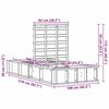 vidaXL Σκελετός Κρεβατιού Λευκό 100 x 200 cm Στερεά ξυλεία πεύκου