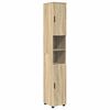 vidaXL Σετ Επίπλων Μπάνιου με ράφι 4 pcs Sonoma Δρυς 30 x 35 x 192 εκ.