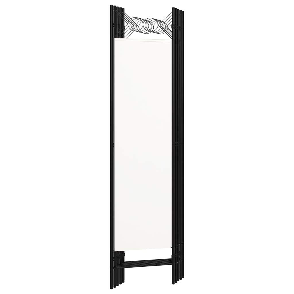 vidaXL Διαχωριστικό Δωματίου με 5 Πάνελ Λευκό 200 x 180 εκ.