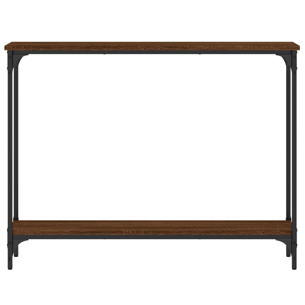 vidaXL Τραπέζι Κονσόλα Καφέ Δρυς 100x22,5x75 εκ. Επεξεργασμένο Ξύλο