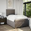 vidaXL &Kappa;&rho;&epsilon;&beta;ά&tau;&iota; Boxspring &mu;&epsilon; &Sigma;&tau;&rho;ώ&mu;&alpha; Taupe 120x200 &epsilon;&kappa;. &Upsilon;&phi;&alpha;&sigma;&mu;ά&tau;&iota;&nu;&omicron;