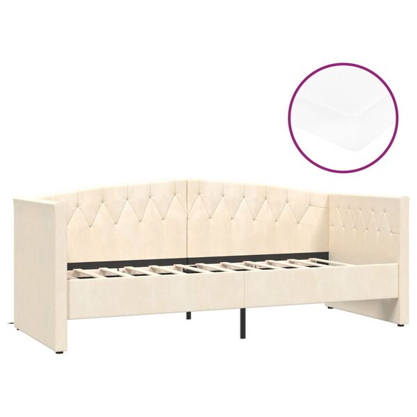 vidaXL &Kappa;&alpha;&nu;&alpha;&pi;έ&sigmaf; &Kappa;&rho;&epsilon;&beta;ά&tau;&iota; &mu;&epsilon; &Sigma;&tau;&rho;ώ&mu;&alpha; & USB &Kappa;&rho;&epsilon;&mu; 90 x 200 &epsilon;&kappa;. &Beta;&epsilon;&lambda;&omicron;ύ&delta;&iota;&nu;&omicron;&sigmaf;