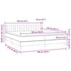 vidaXL &Kappa;&rho;&epsilon;&beta;ά&tau;&iota; Boxspring &mu;&epsilon; &Sigma;&tau;&rho;ώ&mu;&alpha; &Rho;&omicron;&zeta; 180x210 &epsilon;&kappa;. &Beta;&epsilon;&lambda;&omicron;ύ&delta;&iota;&nu;&omicron;