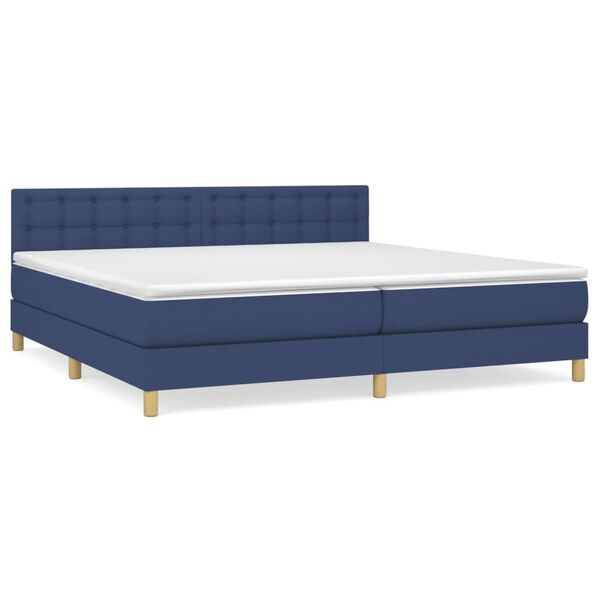 vidaXL &Kappa;&rho;&epsilon;&beta;ά&tau;&iota; Boxspring &mu;&epsilon; &Sigma;&tau;&rho;ώ&mu;&alpha; &Mu;&pi;&lambda;&epsilon; 200x200 &epsilon;&kappa;. &Upsilon;&phi;&alpha;&sigma;&mu;ά&tau;&iota;&nu;&omicron;