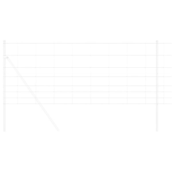 vidaXL Περίφραξη αγρού Ασημί 50 x 1 m Γαλβανισμένος χάλυβας