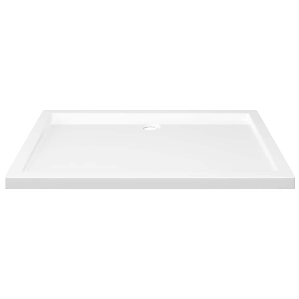 vidaXL Βάση Ντουζιέρας Ορθογώνια Λευκή 80 x 110 εκ. από ABS
