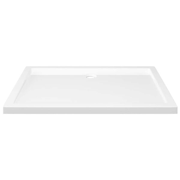 vidaXL Βάση Ντουζιέρας Ορθογώνια Λευκή 80 x 110 εκ. από ABS